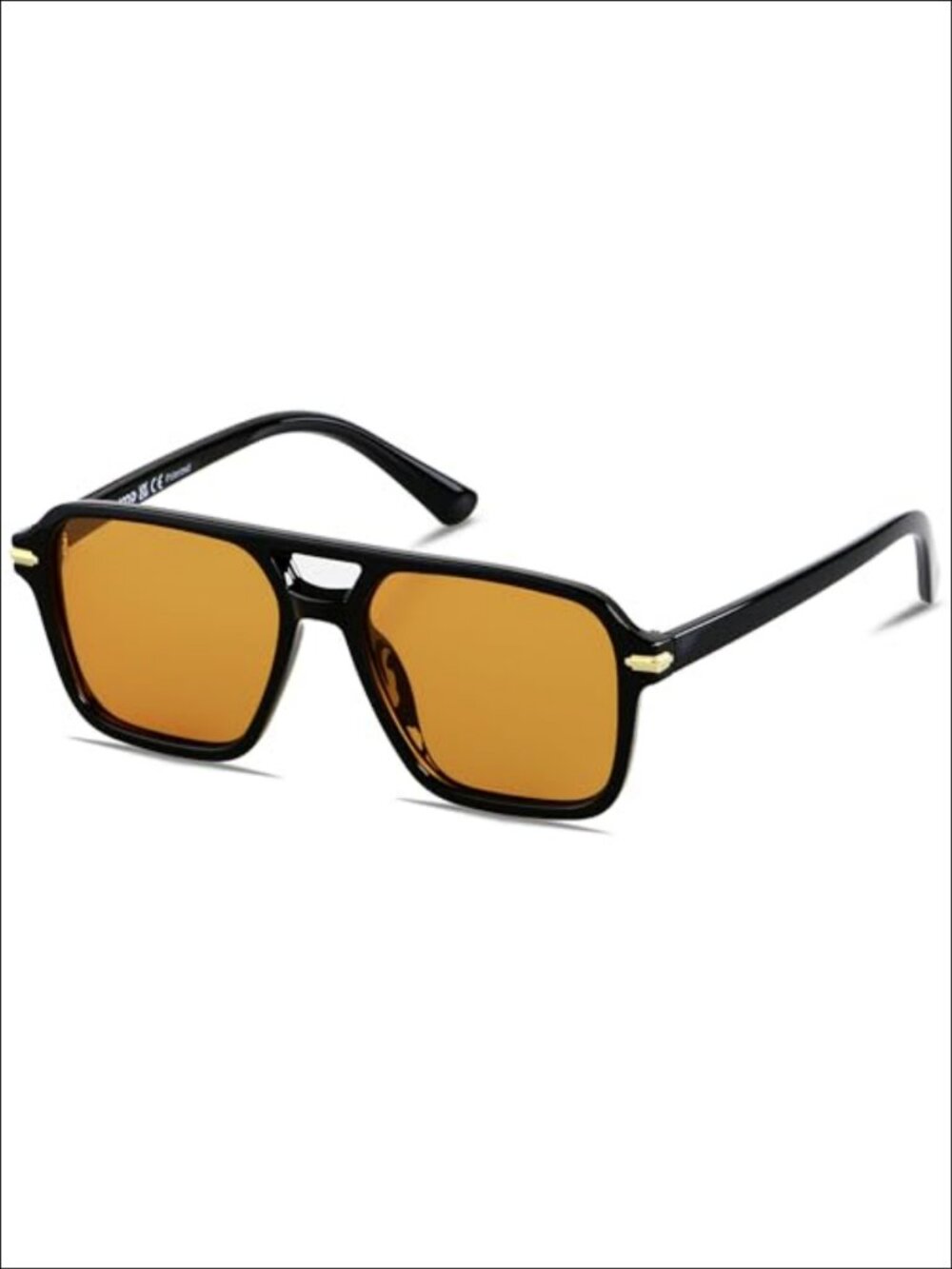 Square Aviator Polarized UV400 Sunglasses Unisex Double Bridge Full Frame